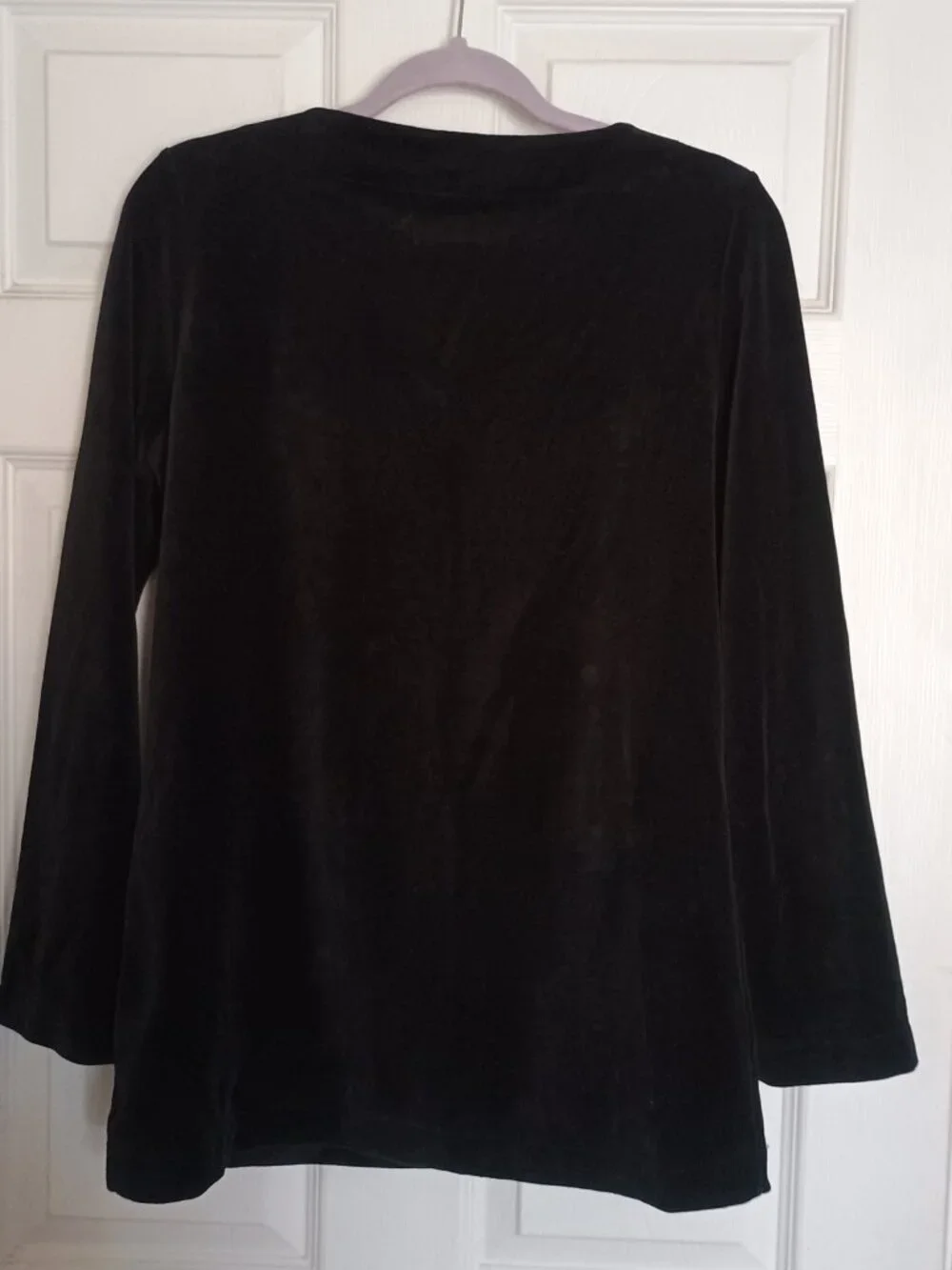 EUC Tory Burch Black Velour Tunic Size M